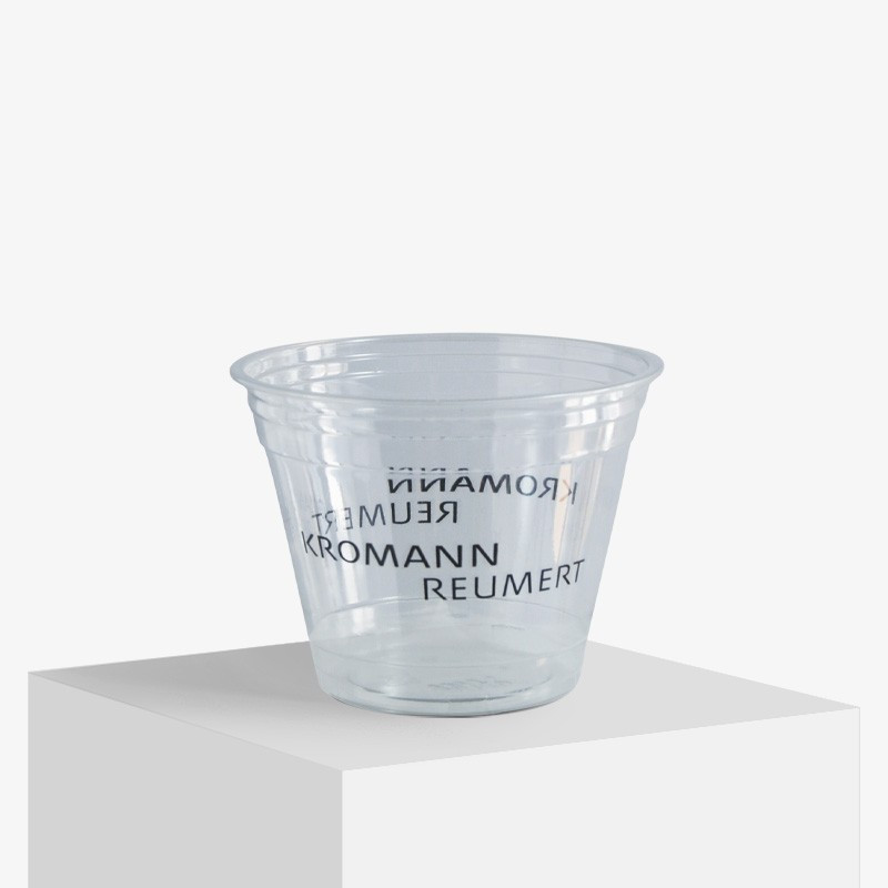 250 ml. plastikkoppet med logo 250 ml. plastikkoppet med logo