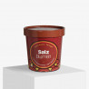 Personlig suppebeger med lokk med Salz Blumen logo og design
