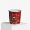 Suppebeger uten lokk med 'Salz Blumen' logo og design
