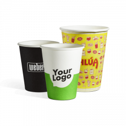 Enkeltlags pappkrus med logo