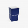 Komposterbar blå 0,65L popcornbeger med 'Hyundai' logo