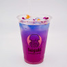 Spesialtrykt plastkopp for kalde drikker med logo 'Takiyaki'