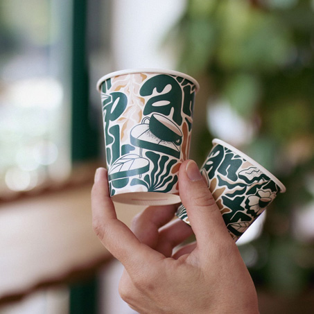 Plastkopper med trykk